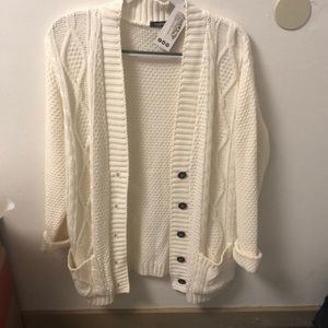 NWT Cream Boyfriend Cardigan
